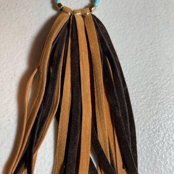 Killamerch Handmade Stone Drop Leather Earring - Picture 3 of 6